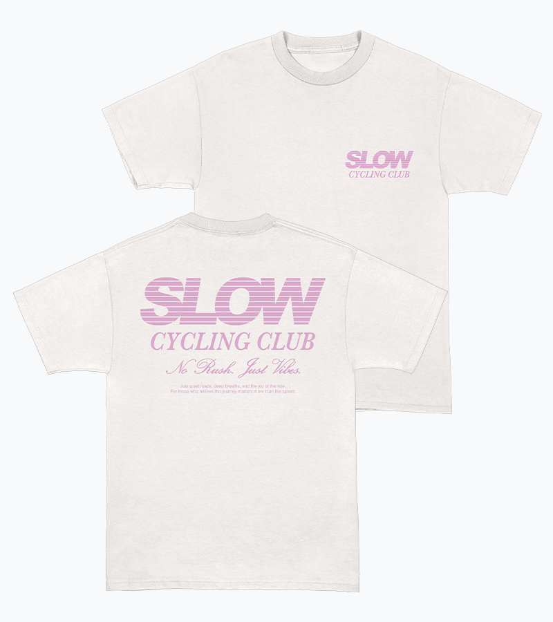 Slow Cycling Club Retro - T-Shirt