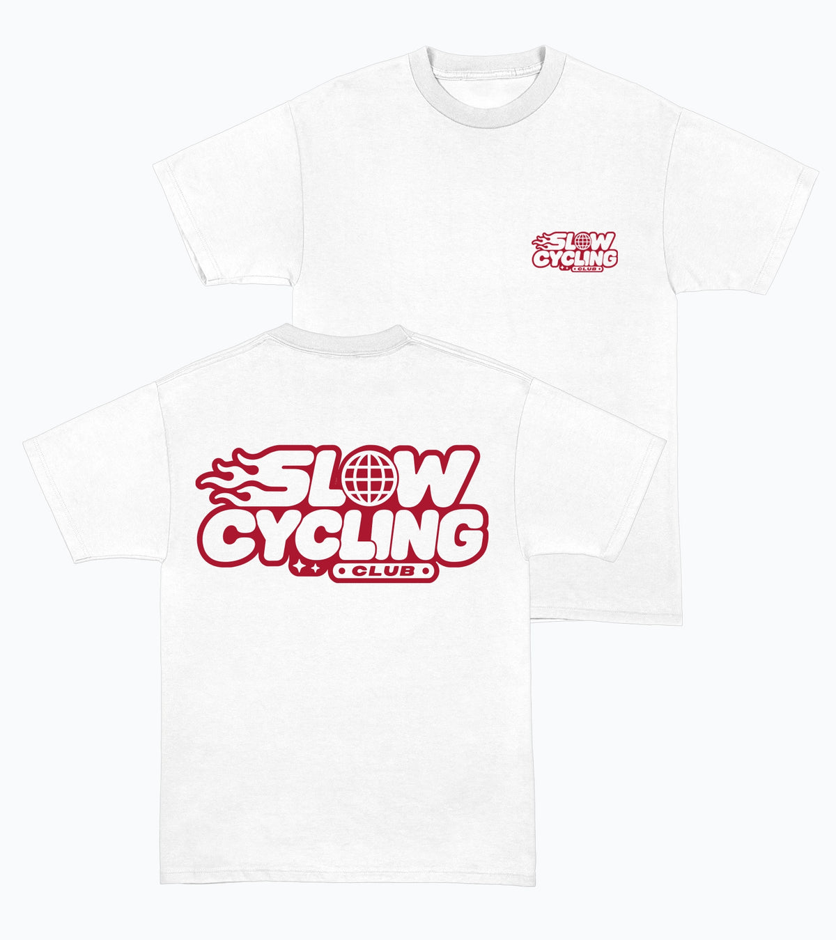Slow Cycling Flame Backprint - T-Shirt